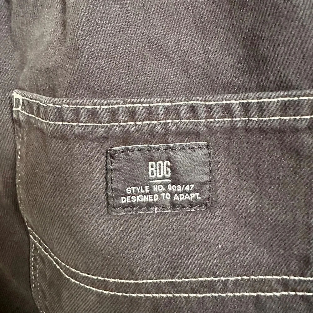 BDG Urban Outfitters Skate Shorts Black Contrast Stitch Utility Pocket Sz Small